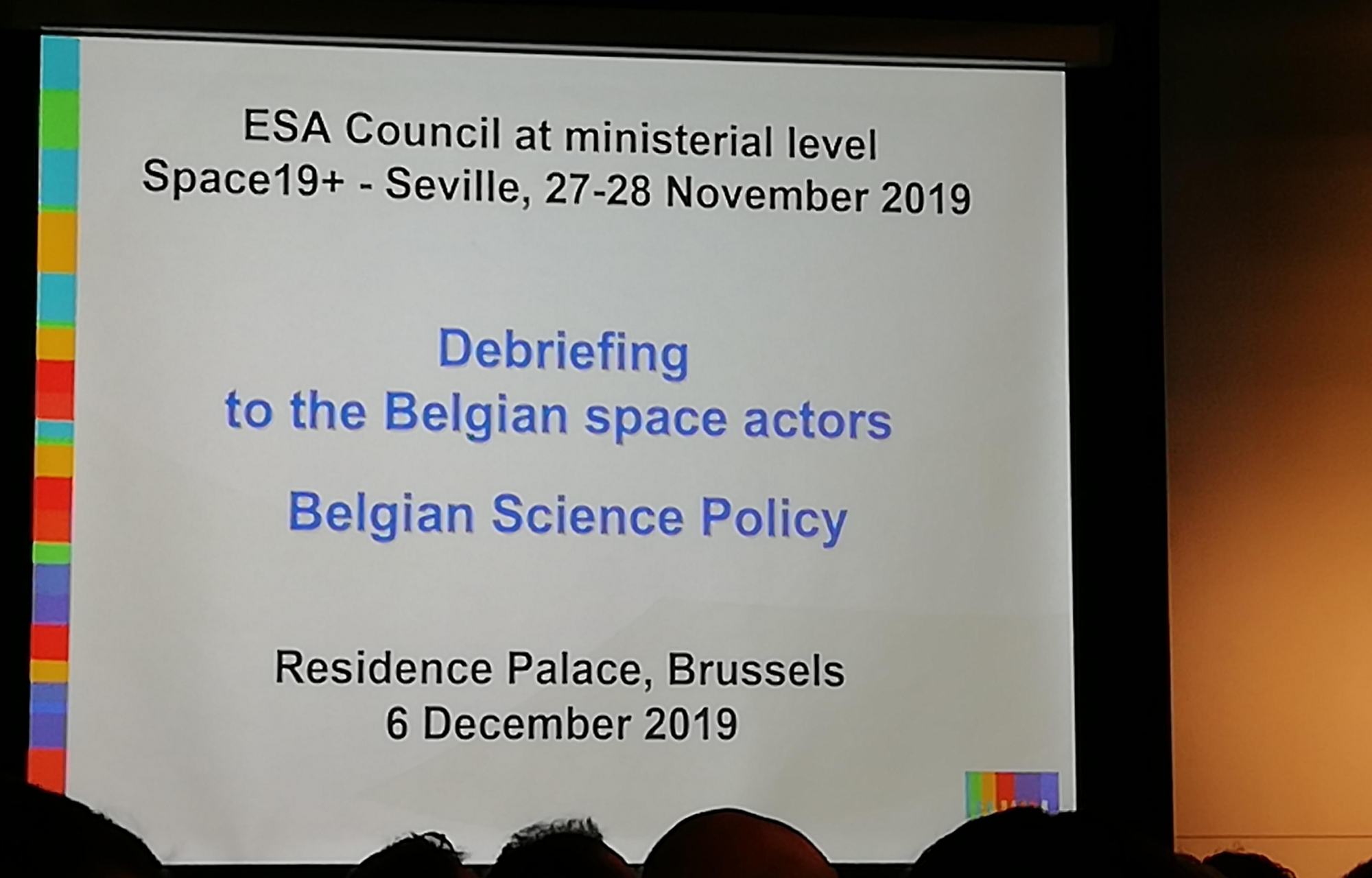 présentation des résultats du Conseil ministériel de l'ESA (27-28 novembre 2019 à Séville)
