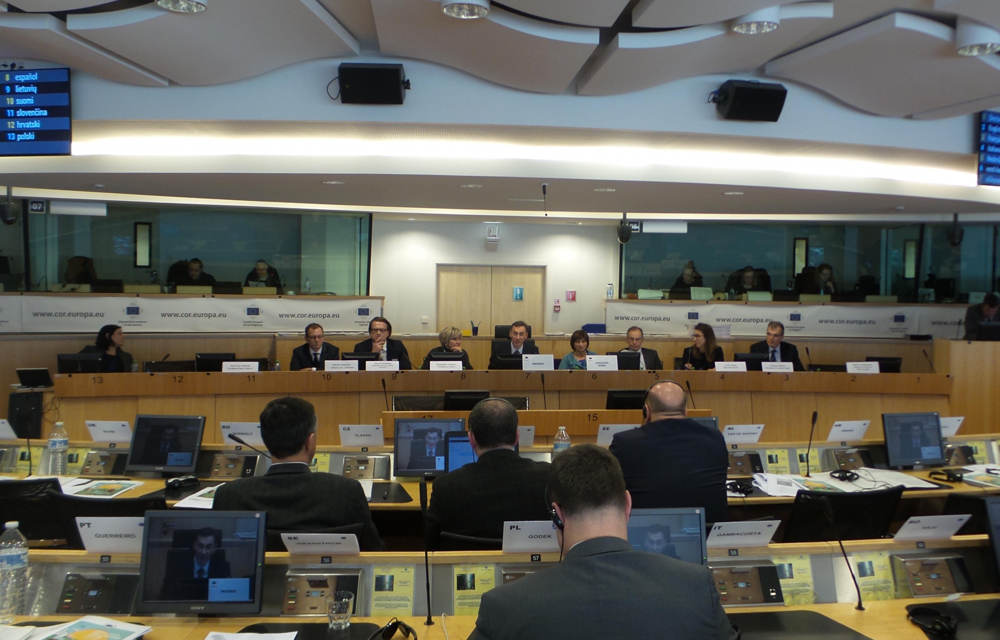 Committee of the Regions - ESA Conference - 8 February Committee of the Regions - ESA Conference - 8 February
