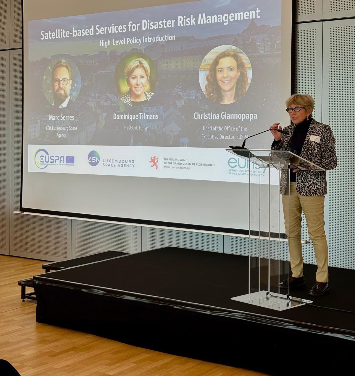 SATELLITE-BASED SOLUTIONS FOR DISASTER RISK MANAGEMENT in Luxembourg SATELLITE-BASED SOLUTIONS FOR DISASTER RISK MANAGEMENT in Luxembourg