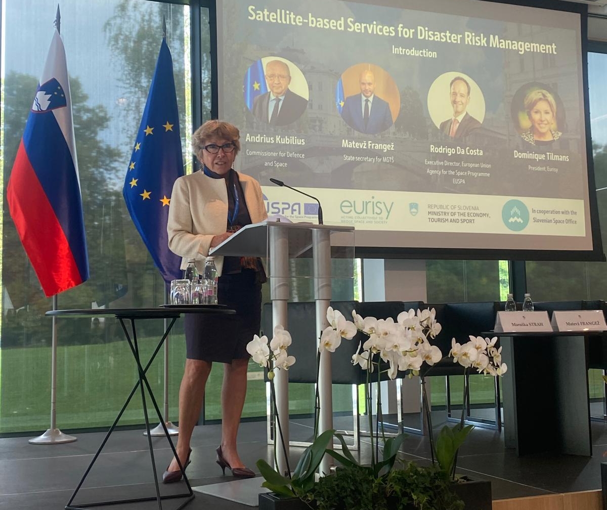 SATELLITE-BASED SOLUTIONS FOR DISASTER RISK MANAGEMENT in Slovenia.